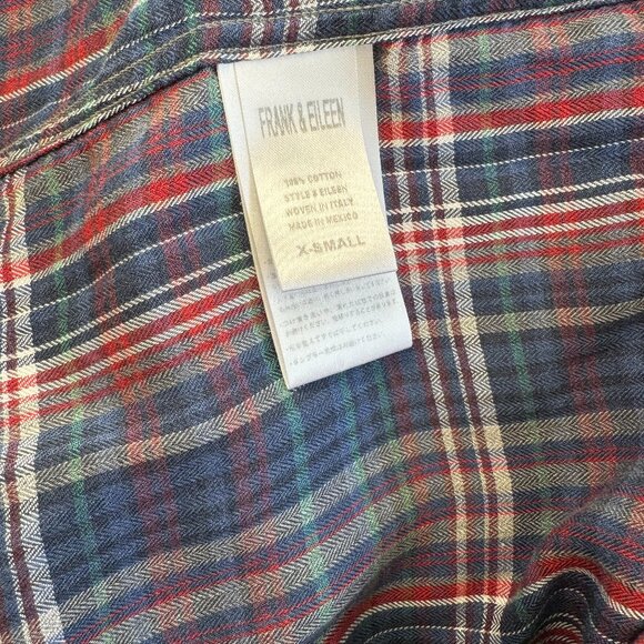 Frank & Eileen Size XS Plaid relaxed button up shirt - Picture 5 of 5